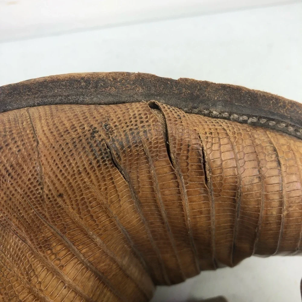 Jose Sanchez Lizard Leather Cowboy Western Boots